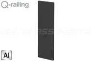 Easy Glass SMART End Cap Matte Black FOR STAIRS