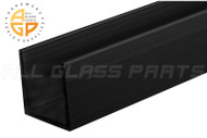 U-Channel (3/4" x 3/4") (Black Anodized)