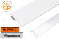 Interlocking Astragal Offset Bar 3" (Inswing) (Aluminum) (White) (82" Length)