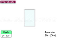 Resin Doorglass Frame & Glass Insert (24" x 38")