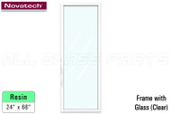 Resin Doorglass Frame & Glass Insert (24" x 66")