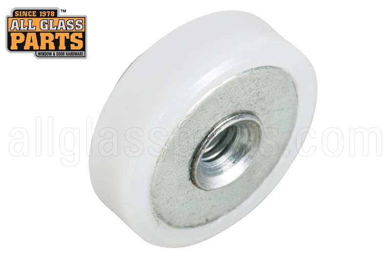 Basco Shower Door Roller Replacements - 3/4-inch White Wheels For Infinity, Classic, Deluxe Sliding Doors
