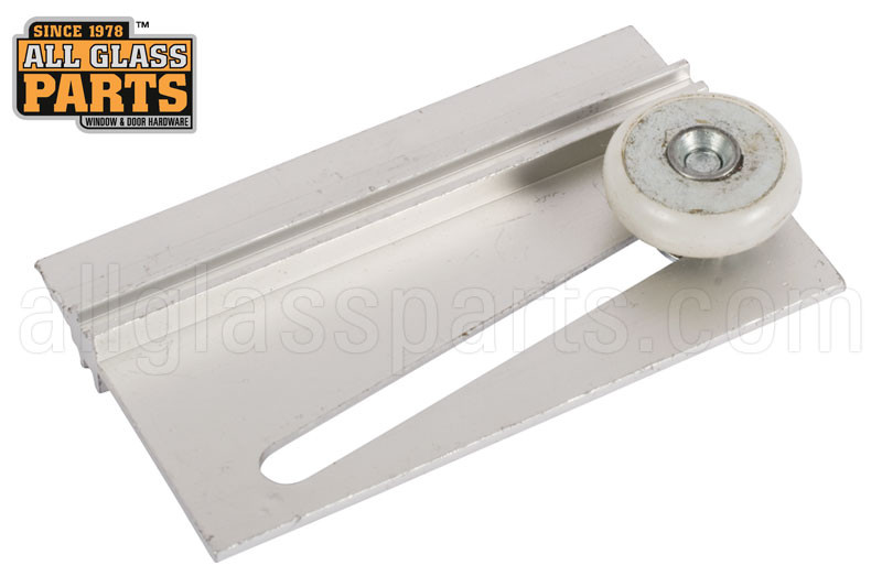 Shower Door Roller & Bracket White 29/16'' Length