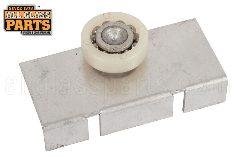 Shower Door Roller & Bracket White 21/2'' Length
