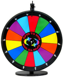 18 Inch Spin to Win Color Dry Erase Prize Wheel with 14 sections