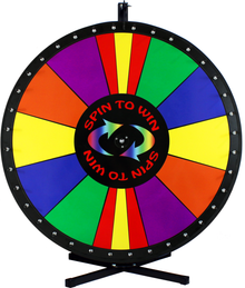 30 Inch Spin to Win with Special Sections Color Dry Erase Prize Wheel