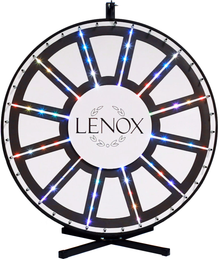 30 Inch Insert Your Own Graphics Lighted Prize Wheel with Blinking LEDs