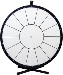 30 Inch Standard White Prize Wheel with 14 section lines-Not dry erase