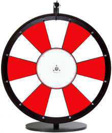 24" Red and White Color Dry Erase Prize Wheel
