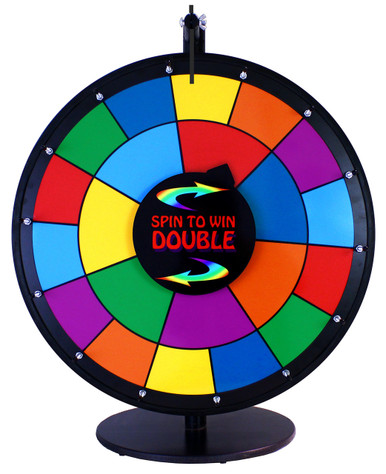 24" Spin to Win Dry Erase DOUBLE PRIZE WHEEL GRAPHIC 