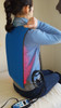 Red and Infrared LED light therapy pad for pain relief, showing flexible design and controller