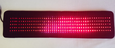 Red and Infrared LED light therapy pad for pain relief, showing flexible design