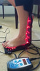 Red and Infrared LED light therapy pad for pain relief, showing flexible design