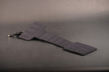 Red and Infrared LED light therapy pad for pain relief, showing flexible design