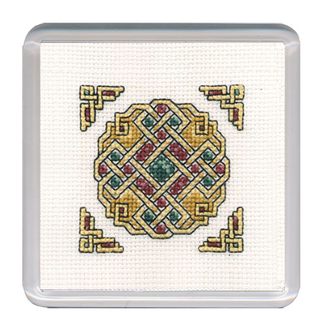 Celtic Jewel Coaster Cross Stitch Kit by Textile Heritage