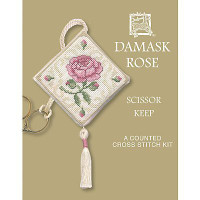 DAMASK ROSE COASTER CROSS STITCH KIT BY TEXTILE HERITAGE