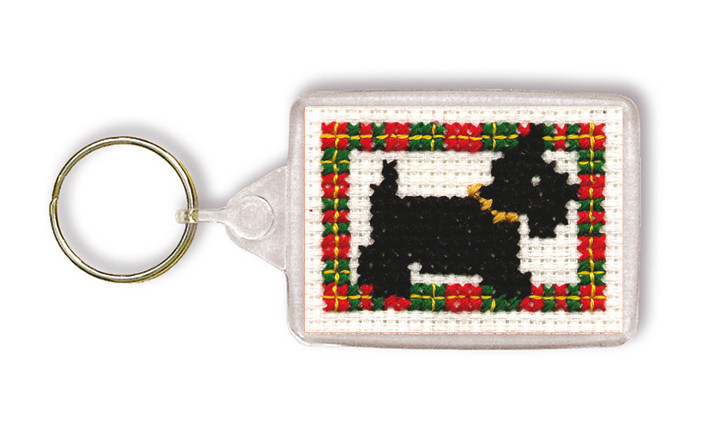 Keyring Scottish Cross Stitch Kit; /'MacKintosh Rose/' by Textile Heritage