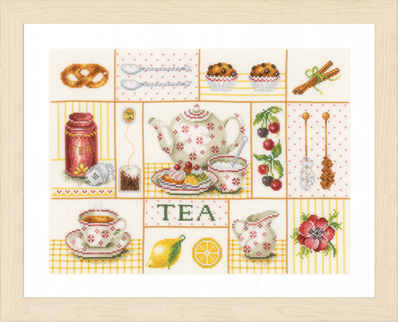 Tea Party Counted Cross Stitch Kit By Lanarte MariesCrossStitch.co.uk