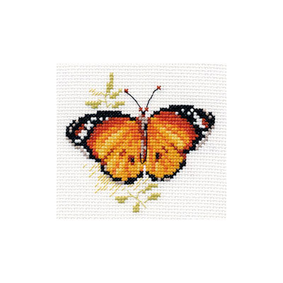 Yellow Butterfly Alisa Cross Stitch Kit