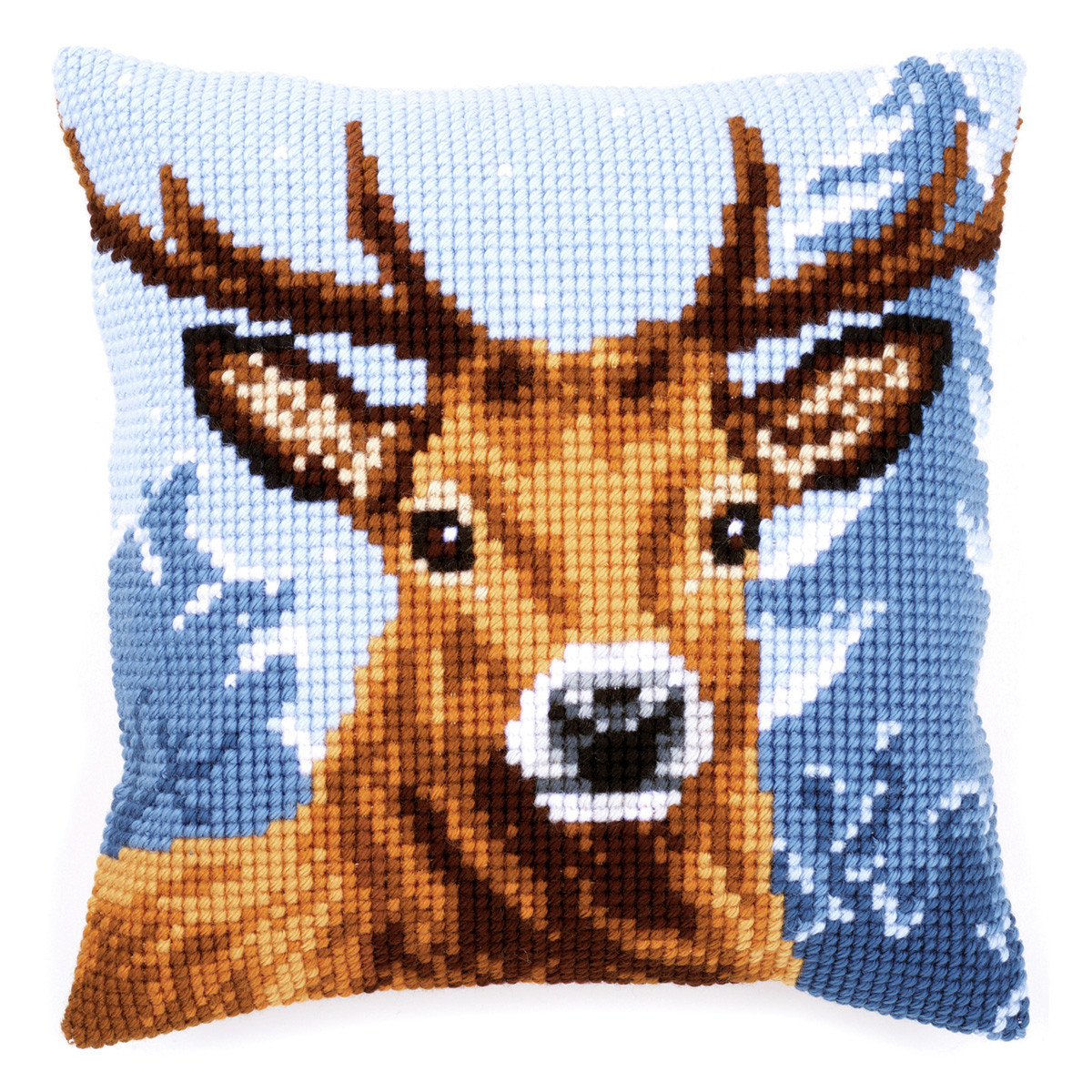 Deer Chunky Cross Stitch Cushion Kit By Vervaco MariesCrossStitch.co.uk
