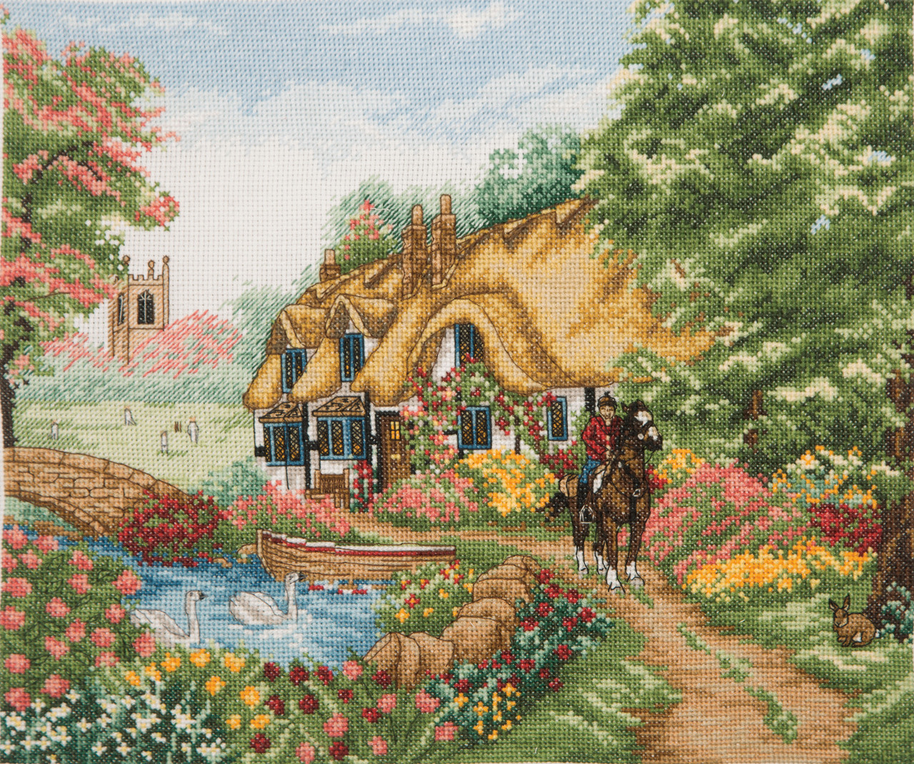 Counted Cross Stitch Kit Village Life by Anchor MariesCrossStitch.co.uk