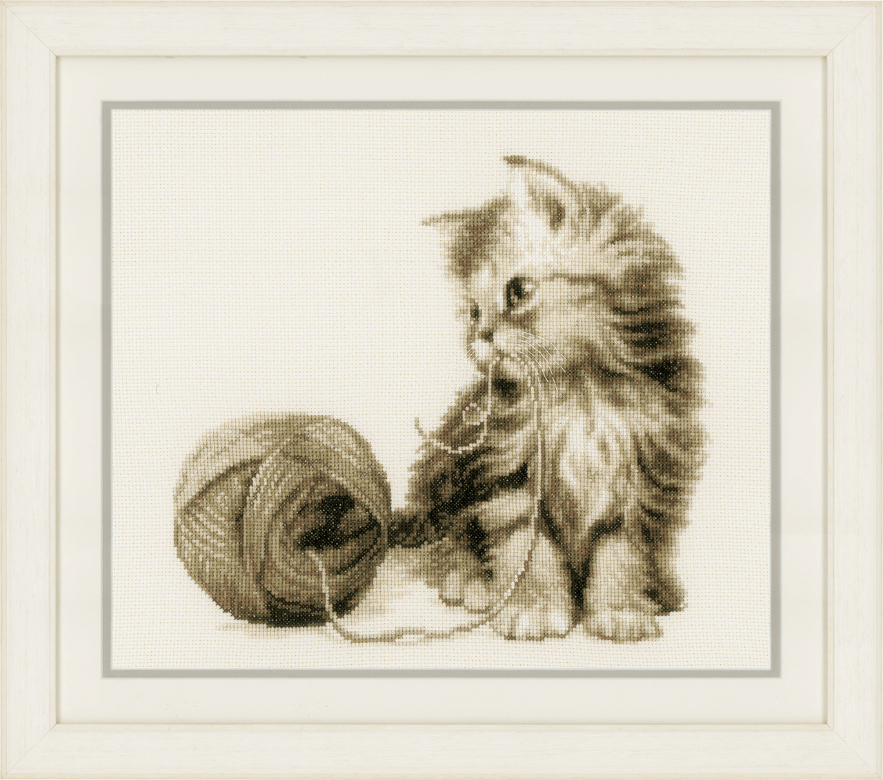 Counted Cross Stitch Kit Vervaco PN-0148508 Boy with a Kitten