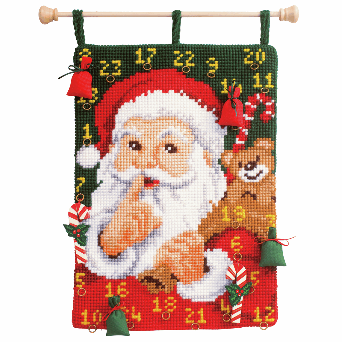 Cross Stitch Santa Advent Calendar By Vervaco MariesCrossStitch.co.uk
