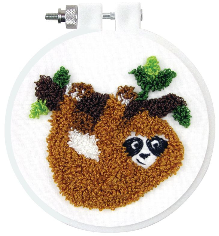 Sloth Needle Punch Kit By Design Works MariesCrossStitch.co.uk