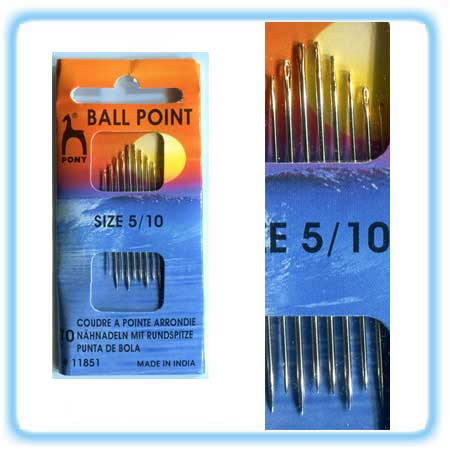 Sharps Size 5 16 needles Pony Gold Eye Hand Sewing Needles