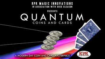 Quantum Coins (US Quarter Blue Card) Gimmicks and Online Instructions by Greg Gleason and RPR Magic