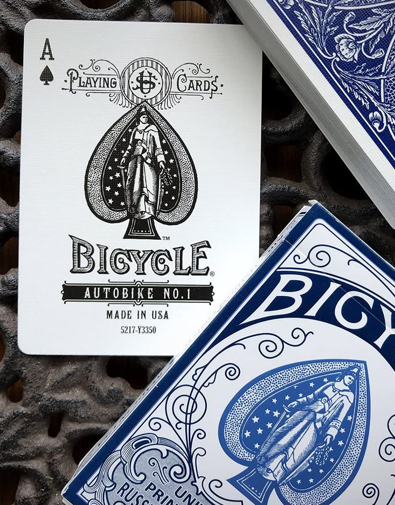 AUTOBIKE NO. 1 Bicycle one blue and one red. 2 Decks!! - Chazpro Magic ...