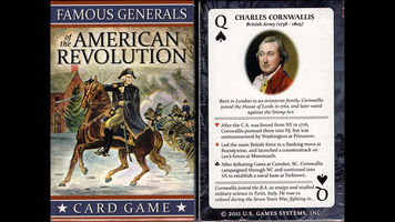 Famous Generals of the American Revolution Playing Cards Professional Stripper Deck