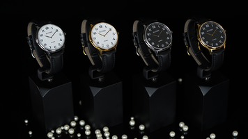 Infinity Watch V3 - Silver Case Black Dial / STD Version (Gimmick and Online Instructions) by Bluether Magic