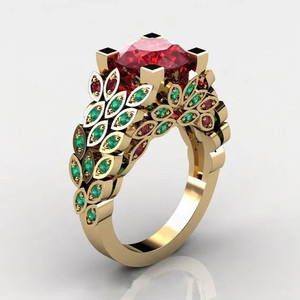 Fashion Jewelry Women's Zircon Ring Size 7