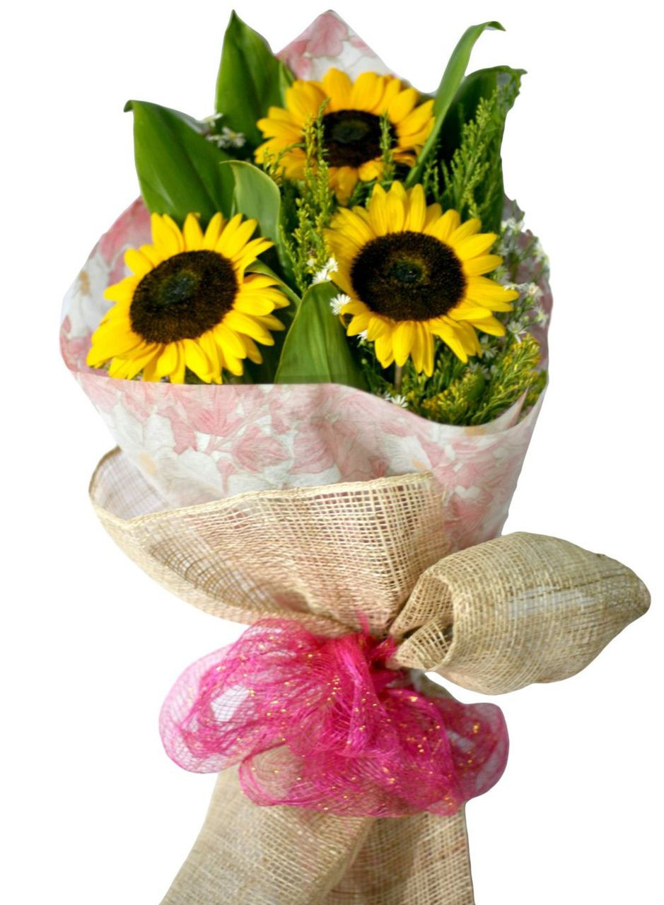 Three Sunflower Bouquet Flower Delivery Philippines