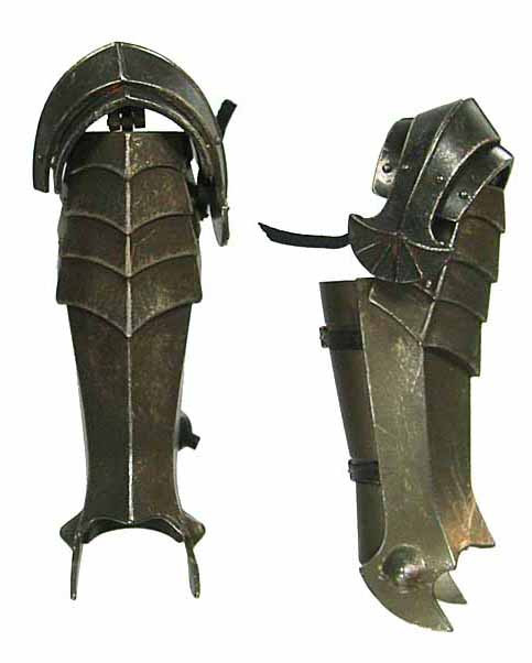 ACI LOTR: Ringwraith - Lower Leg Armor w/ Hinged Knee Armor (All Metal ...