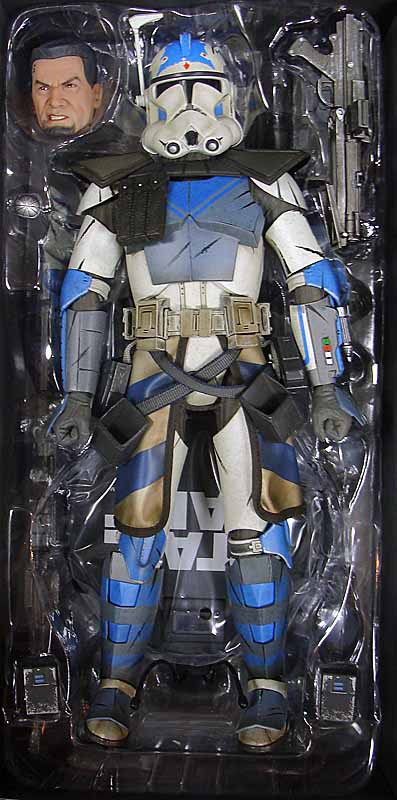 Star Wars Republic Clone Trooper Sergeant Green White 6/" Loose Action Figure
