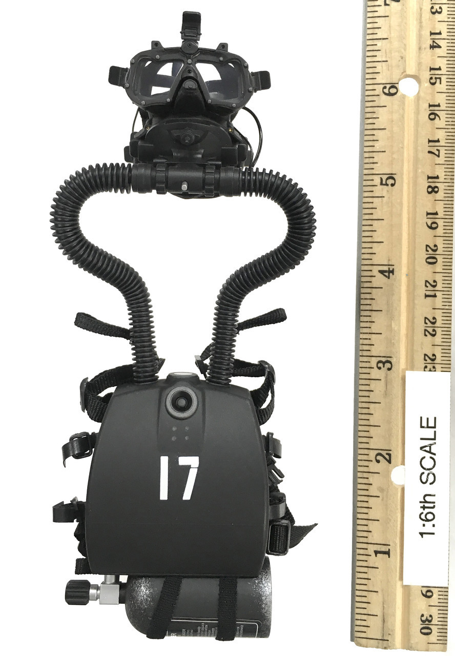 Force Recon Combat Diver (Woodland Version) Rebreather w/ Full Face Mask Toy Anxiety