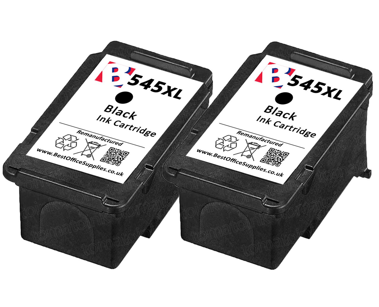 Canon PG-545 XL Remanufactured Ink Cartridges Twin Pack - High Capacity  Black Twin Pack Ink Cartridges - Compatible For (PG-545XL, PG545XL,  8286B001) - Best Office Supplies Ltd
