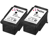 Canon PG-545 XL Remanufactured Ink Cartridges Twin Pack - High Capacity Black Twin Pack Ink Cartridges - Compatible For (PG-545XL, PG545XL, 8286B001)