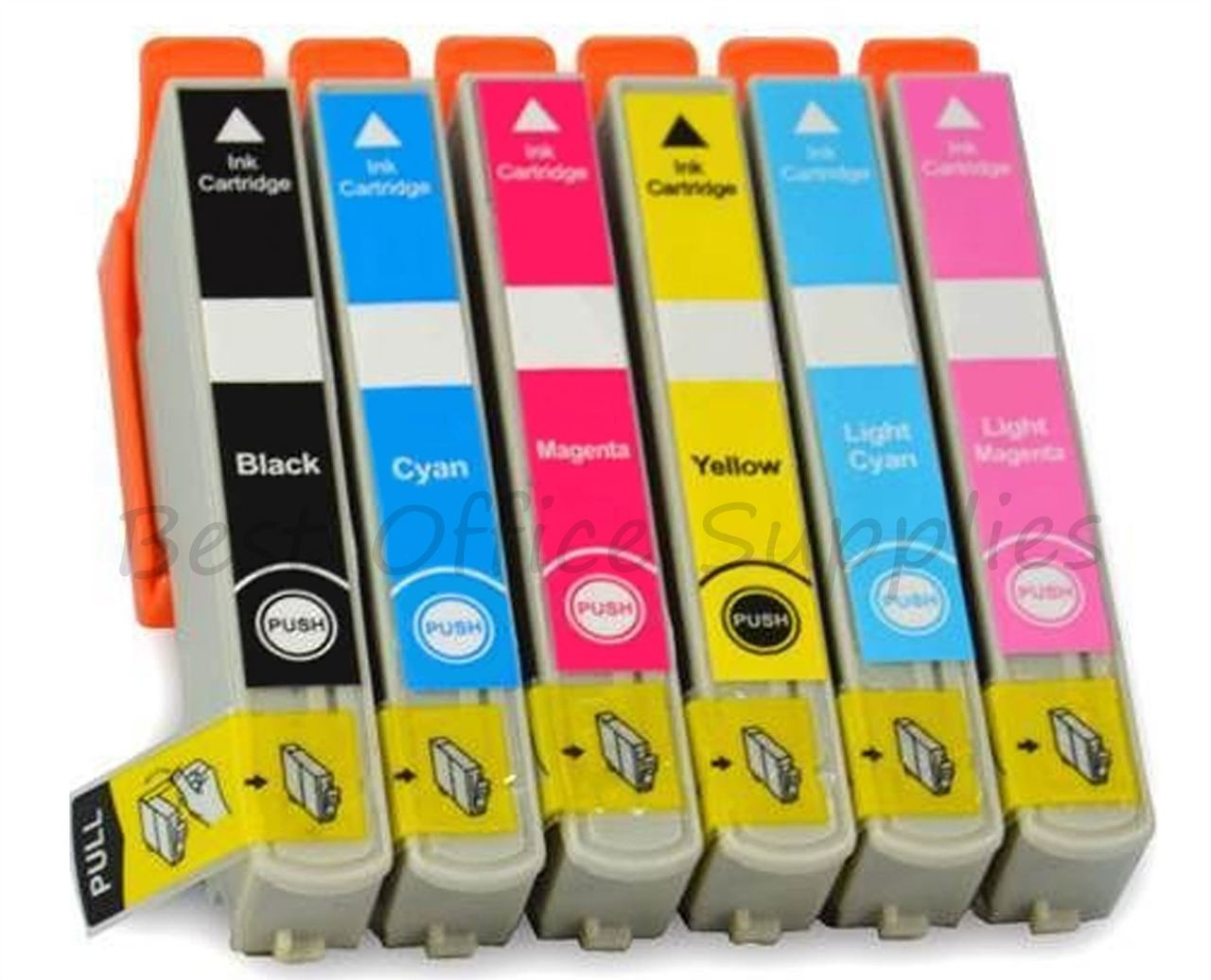 Epson 24XL Compatible Ink Cartridges Multipack - 6 Colour Black / Cyan /  Magenta / Yellow / Photo Cyan / Photo Magenta T2438 ELEPHANT INKS  Cartridges (C13T24384011) - Best Office Supplies Ltd