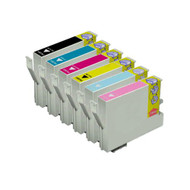 Epson T0487 Compatible Ink Cartridges Multipack - 6 Colour Black / Cyan / Magenta / Yellow / Photo Cyan / Photo Magenta T0487 Seahorse Ink Cartridges (C13T04874010)