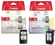 Canon Original PG-512 Black & CL-513 Colour Set Ink Cartridges
