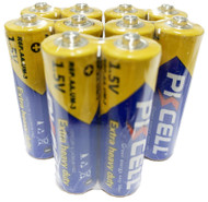 PKCELL 10 PCS AA R6P Batteries 1.5V Heavy Duty Carbon-zinc Single Use Batteries