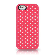 Uncommon LLC Gallery Hard Case for Apple iPhone 5 / 5S - Pink / Mini White Dots