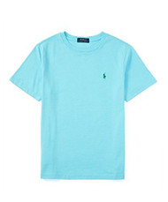 Ralph Lauren Litte Boys 4-7 Short Sleeve Shirt (4, Ham Blue)