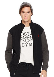 Polo Ralph Lauren Men's Interlock Track Jacket (Large, Polo Black)