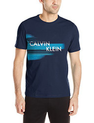 Calvin Klein Men's Ck Weft Sprayed Printed Tee