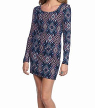 Golden Touch Juniors (Girls) Printed Knit Dress Size XS Nightime Navy