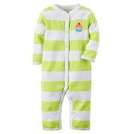 Carter's Baby Girls' Cotton Snap-Up Footless Sleep & Play